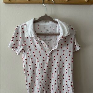 Bums & roses heart polo